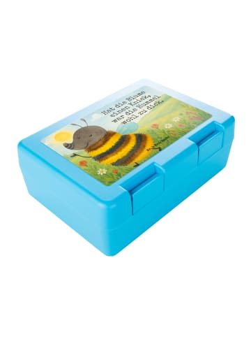 Mr. & Mrs. Panda Brotbox Hummel flauschig Design mit Spruch in Weiß