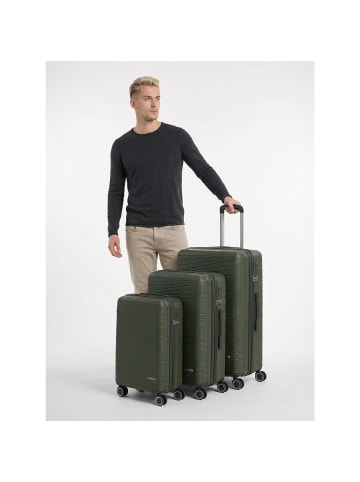 Franky Dallas 3.0 4 Rollen Kofferset 3-teilig mit Dehnfalte olive