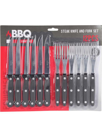 Vaggan Steakbesteck-Set in schwarz