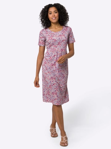Sieh an! Jerseykleid in puder-erika-bedruckt