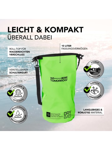 Where Tomorrow PVC dry bag Style 01 10L grün  grün