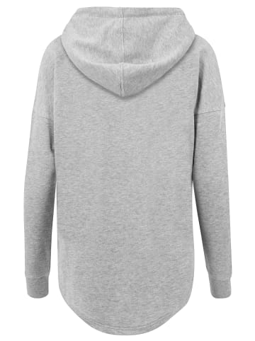 F4NT4STIC Oversized Hoodie Wavy Schach Muster in grau