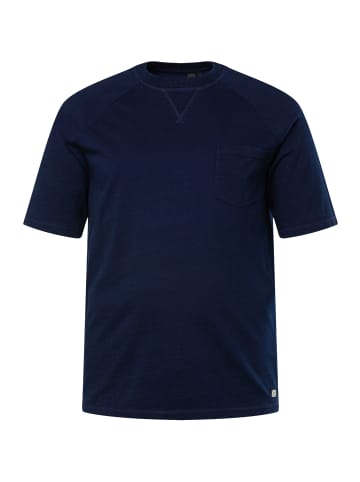 JP1880 Kurzarm T-Shirt in dark blue denim