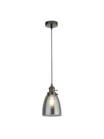 Licht-Erlebnisse Pendelleuchte (B)14 x (L)14 x (T)24 cm in Schwarz Rauchgrau