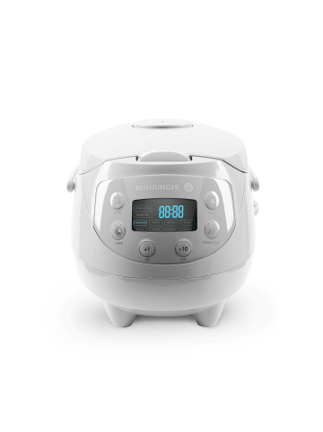 Reishunger Digitaler Mini Reiskocher, GREY, 350W, 0.6l