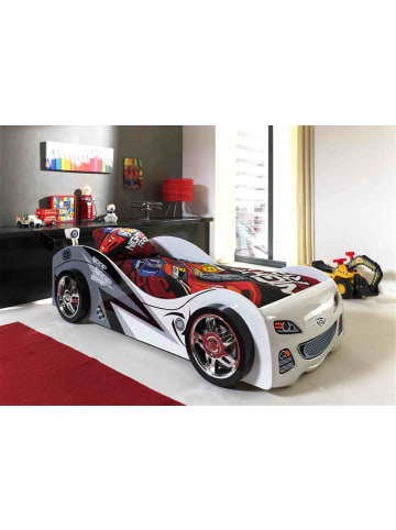 58 aufm Kessel AUTOBETT Kaliya 240x65x111 aus MDF in Weiß