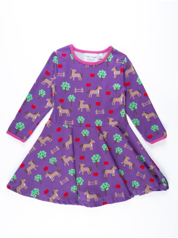 Toby Tiger Skater Kleid mit Pferde Print in lila