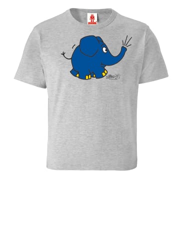 Logoshirt T-Shirt Sendung mit der Maus - Elefant Törö in grau-meliert