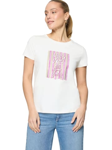 Zero  Printshirt mit Aufdruck in Patch Cream/Pink