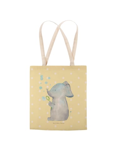 Mr. & Mrs. Panda Tasche Elefant Seifenblasen ohne Spruch in Gelb Pastell