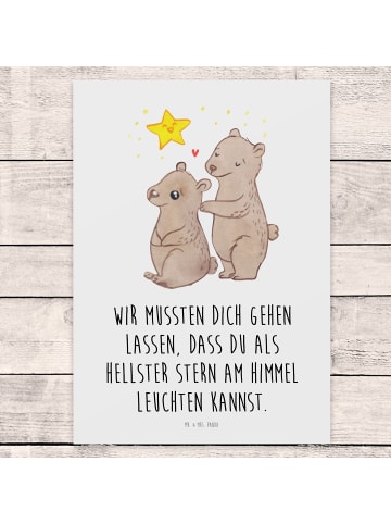 Mr. & Mrs. Panda Trauerspruchkarte Bäreneltern Sternenkind mit S... in Weiß