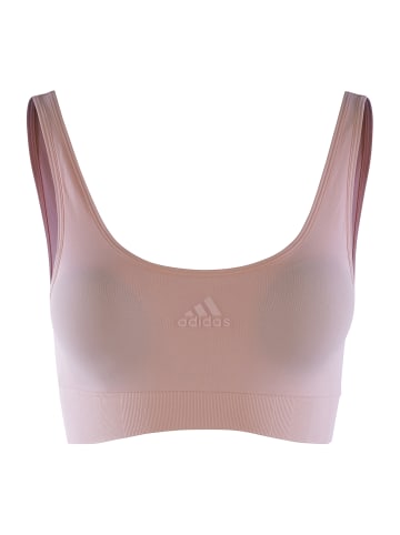 adidas Bustier SCOOP LOUNGE BRA in peach whip