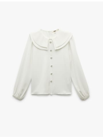 KOTON SHIRTS LS in Grauweiß