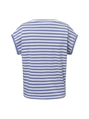 comma T-Shirt in hellblau weiß