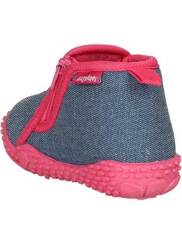 Playshoes Kinder Hausschuh "Hausschuhe Einhorn" in Blau