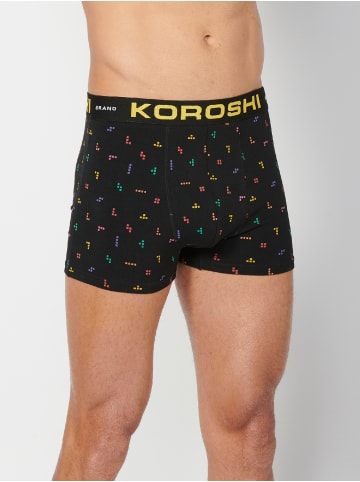 KOROSHI Pack boxer unterhose in bunt