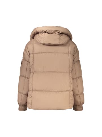 Pepe Jeans Braun Polyester Damen Jacke mit abnehmbarer Kapuze