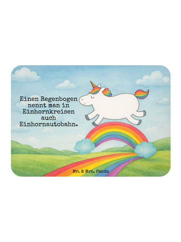 Mr. & Mrs. Panda Kühlschrankmagnet Einhorn Regenbogen Design mit... in Weiß