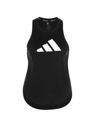 adidas Performance Tanktop 3 Bar Logo in schwarz / weiß