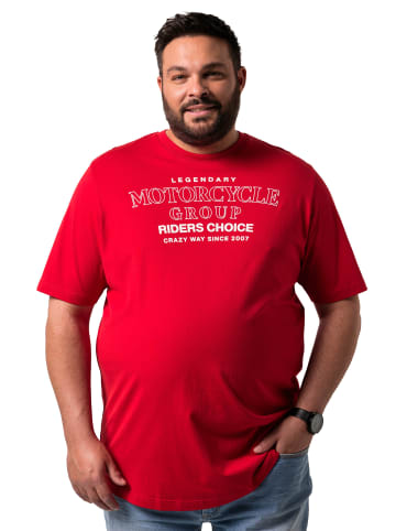 Men Plus Kurzarm T-Shirt in rot