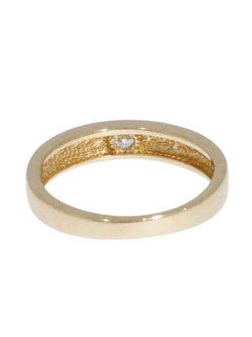 Luxxos Ring  "mit 1 Zirkonia 375 Gelbgold" in Gold