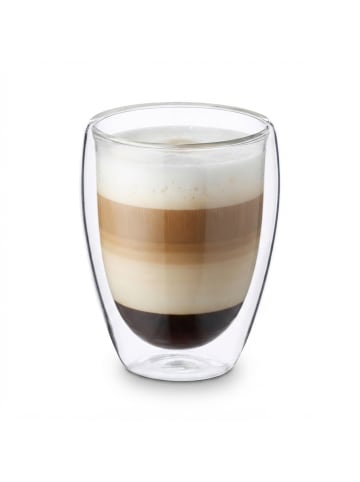 relaxdays 6 x Latte Macchiato Gläser in Transparent