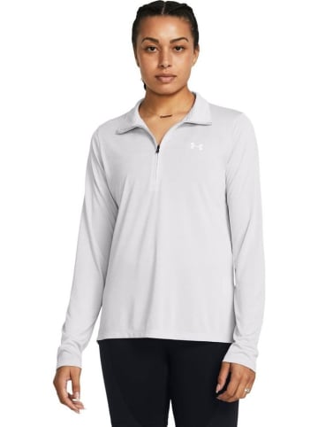 Under Armour Longsleeve "Tech 1/2 Zip- Twist" in Grau