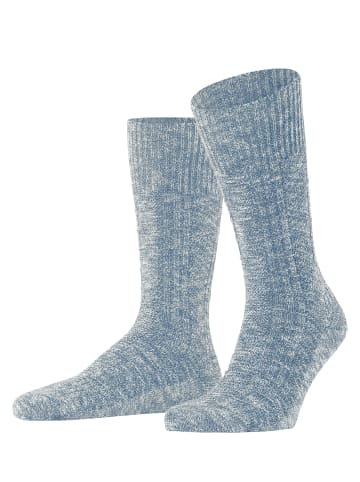 Falke Socken Carved Pile in Arcticblue