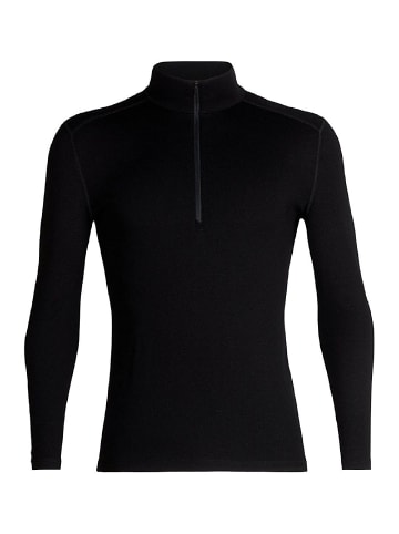 icebreaker Shirt 260 Tech LS Half Zip in Schwarz