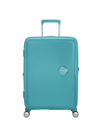 American Tourister Soundbox - 4-Rollen-Trolley 67 cm erw. in poolside blue