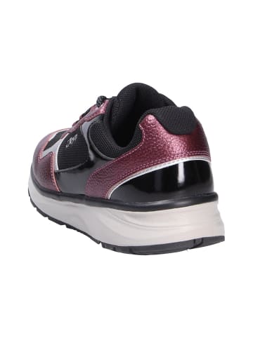 Joya Schnürschuh TINA III PINK/BLACK in rot