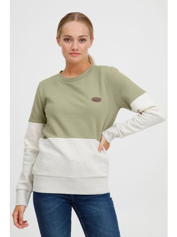 Oxmo Sweatshirt OXTrine 21800032-ME Sweatshirt im Colorblock-Design in Grün