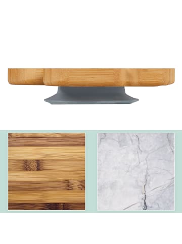 relaxdays Kinderteller in Natur/ Grau