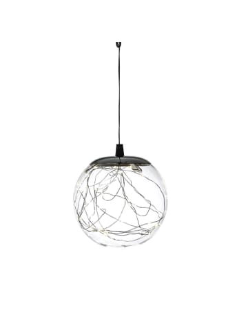 MARELIDA LED Leuchtkugel Lichterkugel Kugelleuchte hängend D: 15cm in transparent