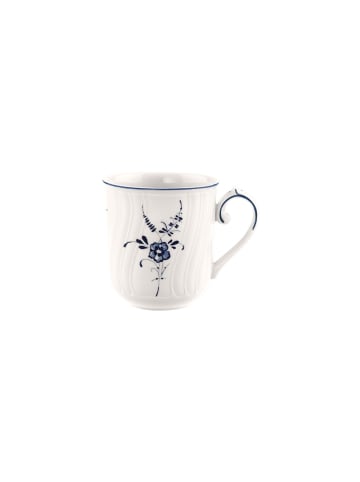 Villeroy & Boch Kaffeebecher Vieux Luxembourg in Weiß-Blau 290 ml in weiß-blau