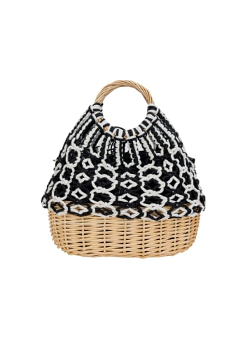 IZIA Handtasche in Schwarz Weiss