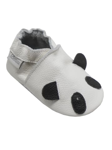 Bemesu Baby Krabbelschuhe aus Leder, weiche Lauflernschuhe mit rutschfester Sohle 
