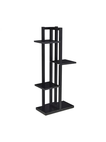 relaxdays Blumenregal in Schwarz - (B)42,5 x (H)93 x (T)22,5 cm