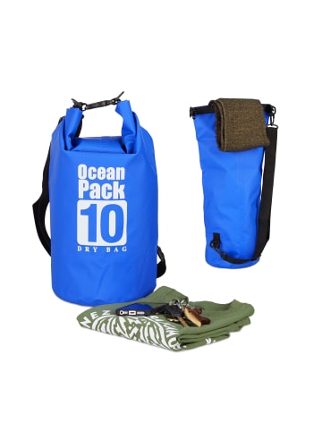 relaxdays Ocean Pack in Blau - 10 l