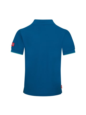 Trollkids Funktionspoloshirt Bergen in dark petrol