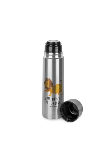 Mr. & Mrs. Panda Thermosflasche Sternzeichen Löwe mit Spruch in Transparent