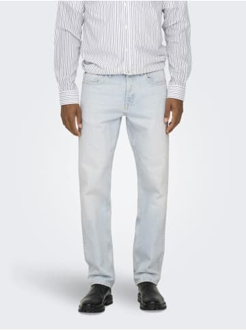Only&Sons Jeans in light blue bleached denim