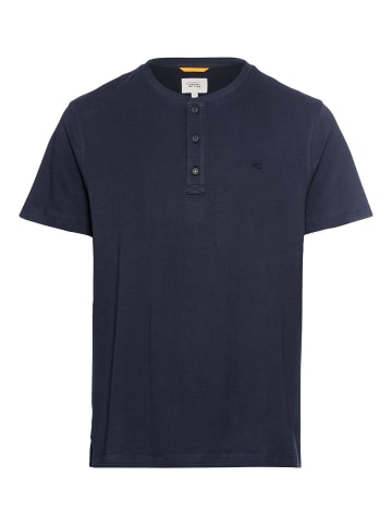 Camel Active Kurzarm Henley in Dunkelblau