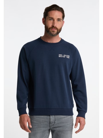 DreiMaster Maritim Herren Sweatshirt Mit Rundhals in Dunkelmarine