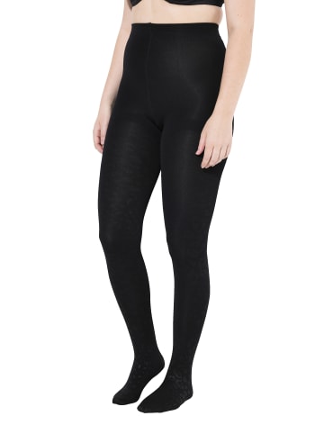 Ulla Popken Strumpfhose in schwarz