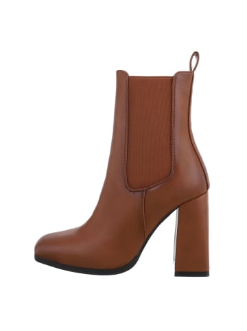 Ital-Design Stiefelette in Camel