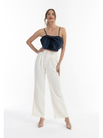 faina Damen Top Mit Schleife in Marine