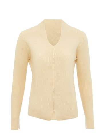 leo selection Damen Strickpullover in Beige
