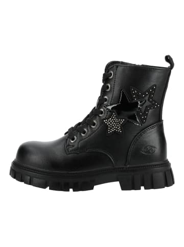 DOCKERS Stiefelette in Schwarz/Silber