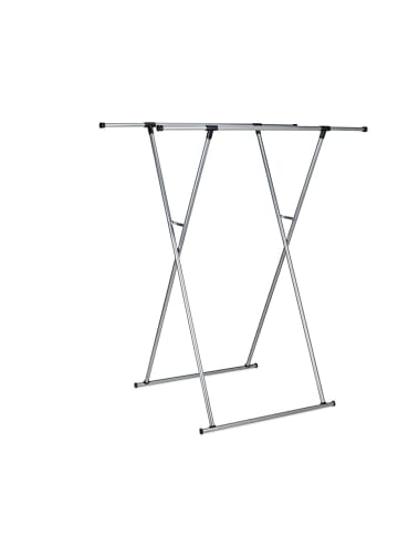 relaxdays Kleiderständer in Silber - (B)135 x (H)139 x (T)95 cm